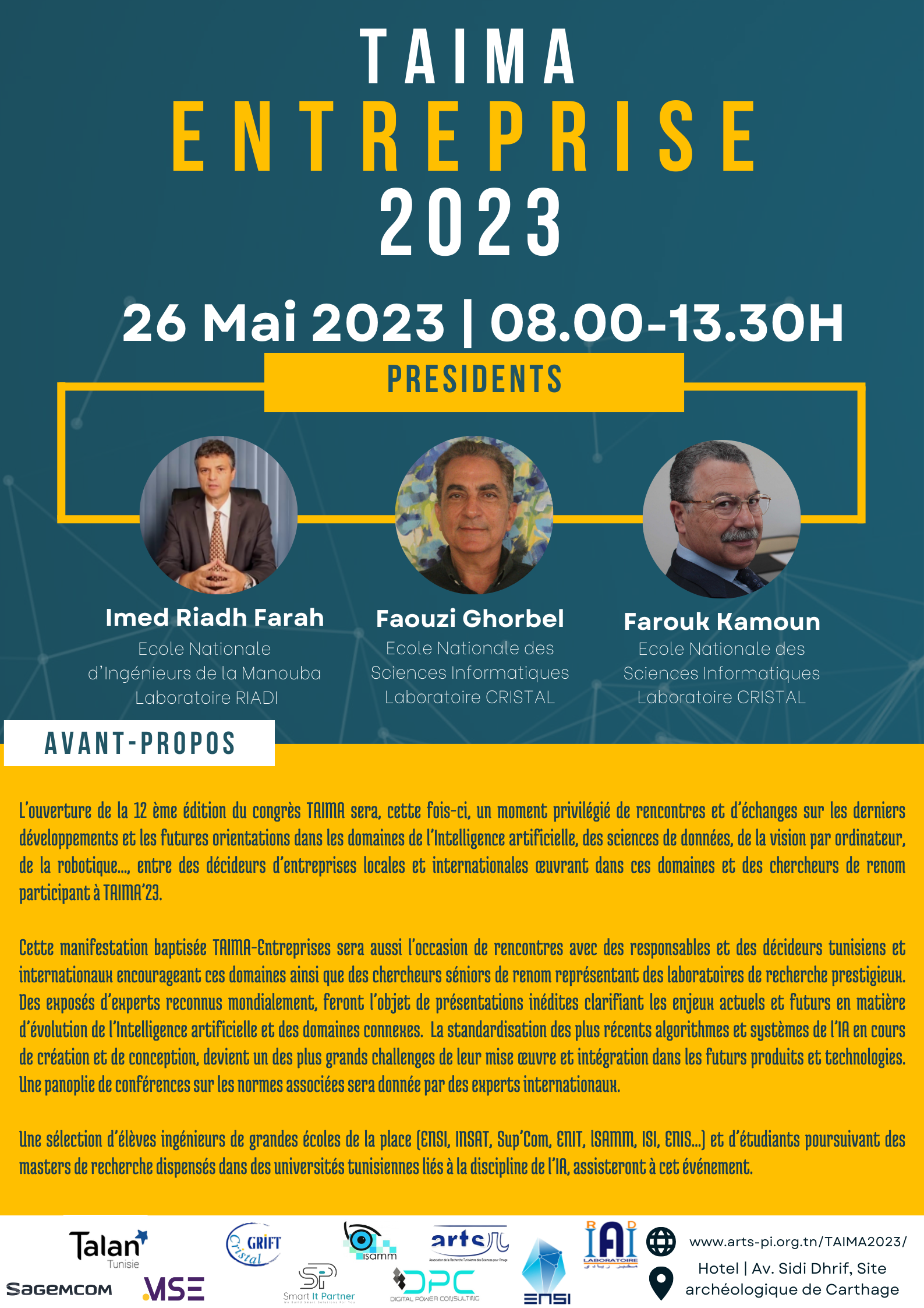 TAIMA Entreprise 2023 Poster